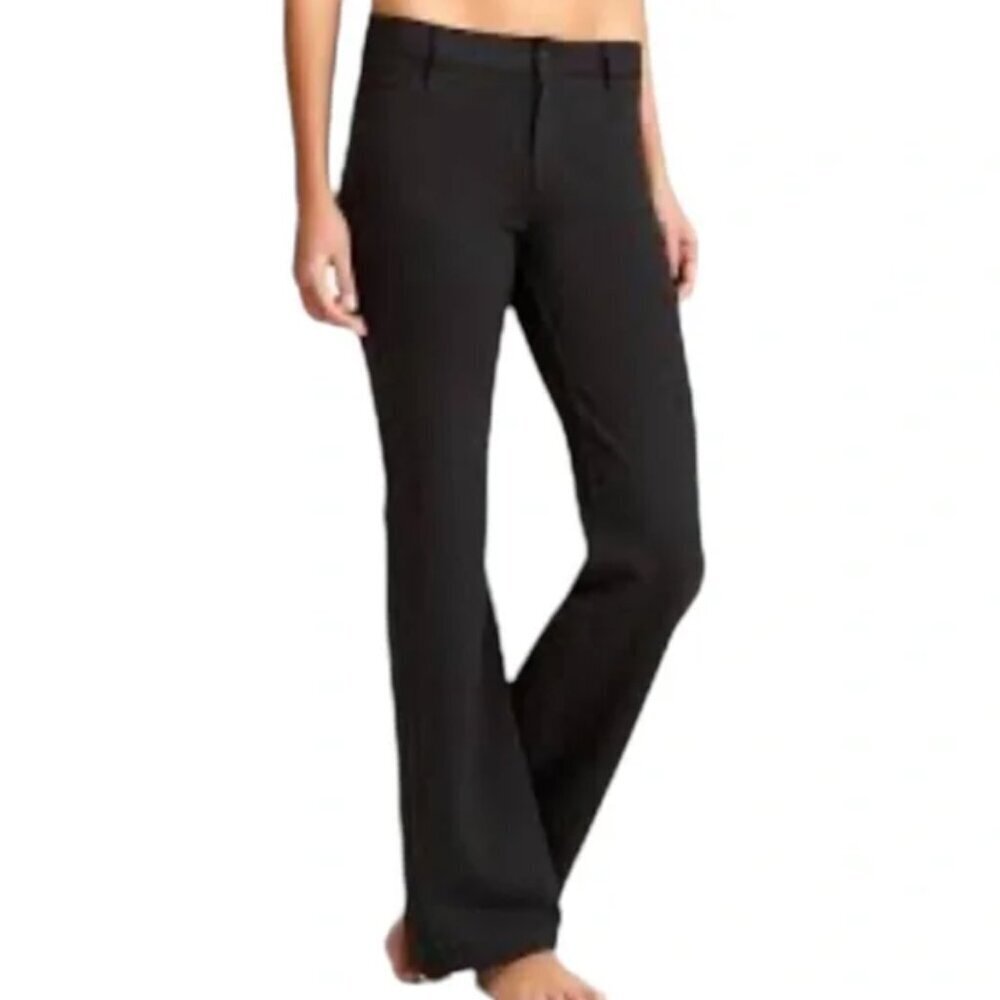 Athleta Black Ponte Wide Leg Pants (12P) - Picture 1 of 11